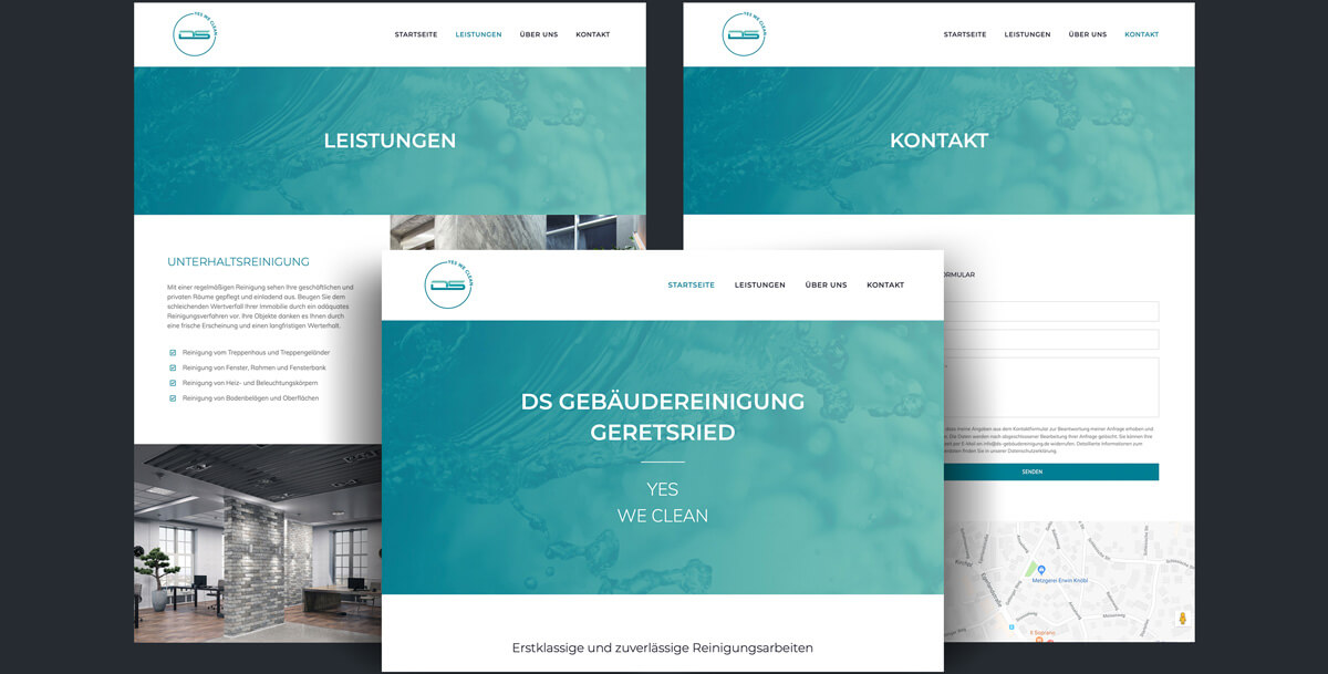 Website DS Gebäudereinigung