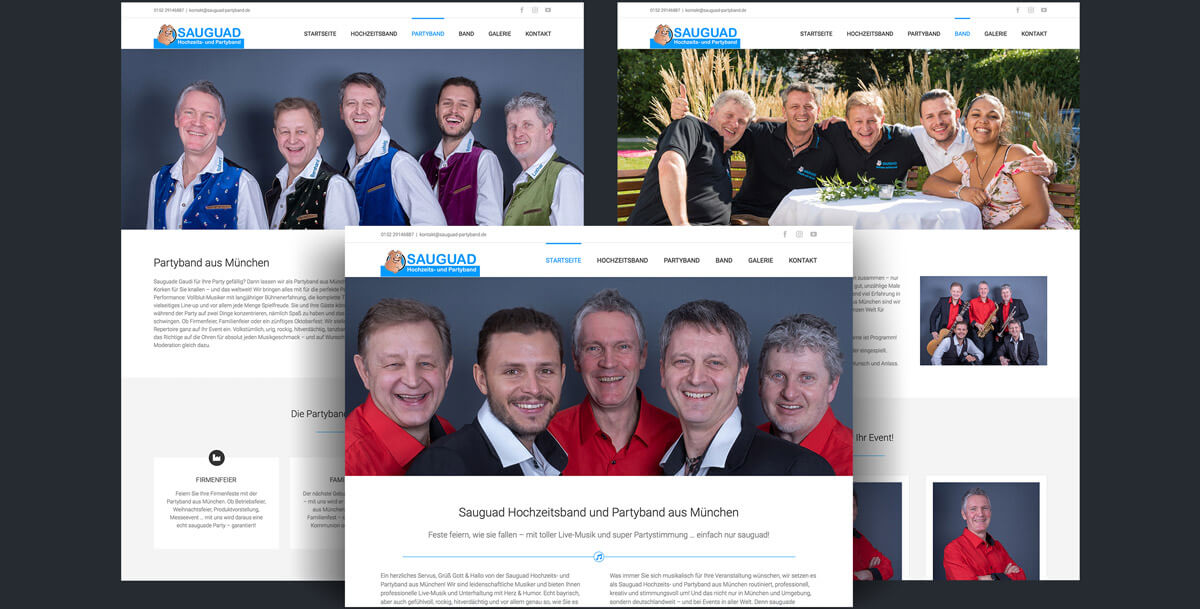 Website Sauguad Partyband